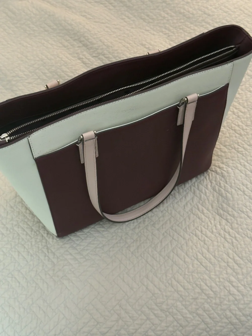 kate spade burgundy cream